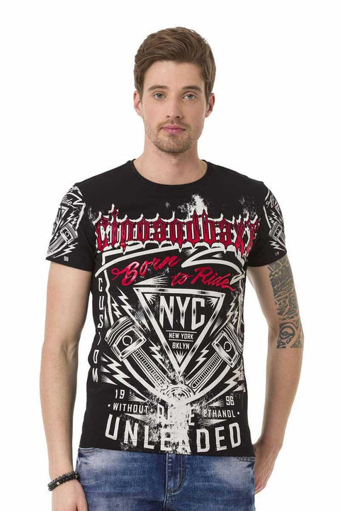 CT681 Pistons Printed Men's T-Shirt