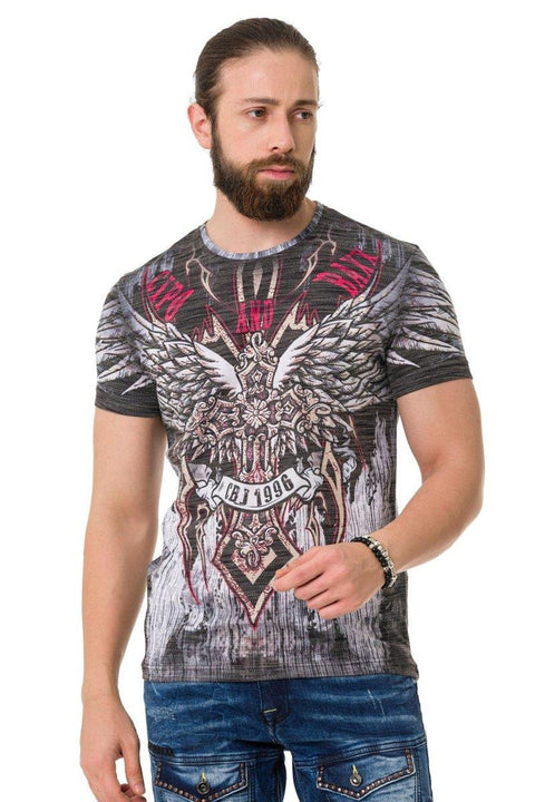 CT746 Eagle Wing Printed T-Shirt
