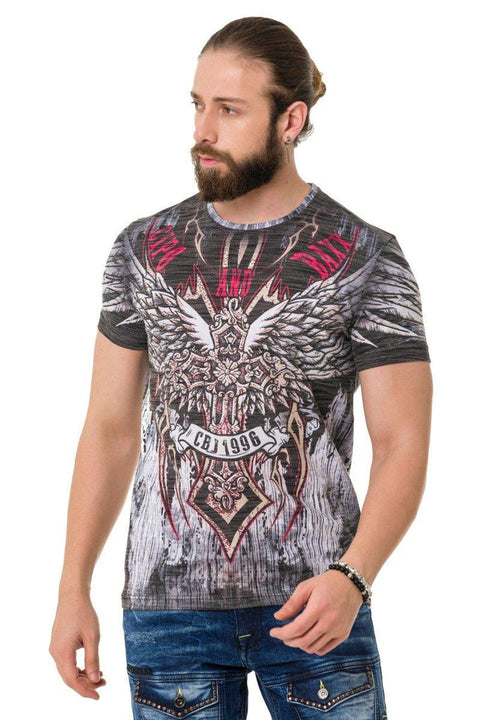 CT746 Eagle Wing Printed T-Shirt