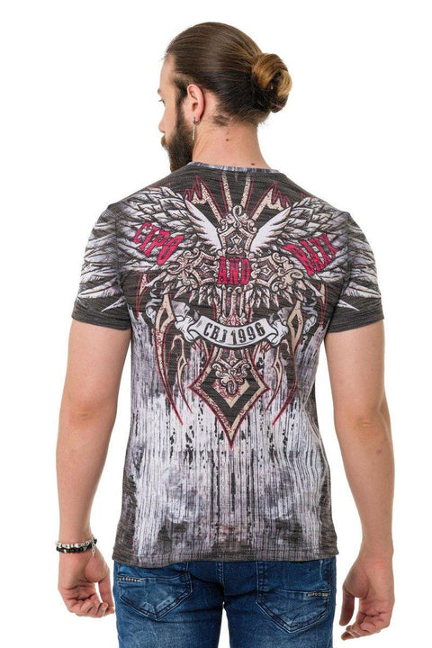 CT746 Eagle Wing Printed T-Shirt