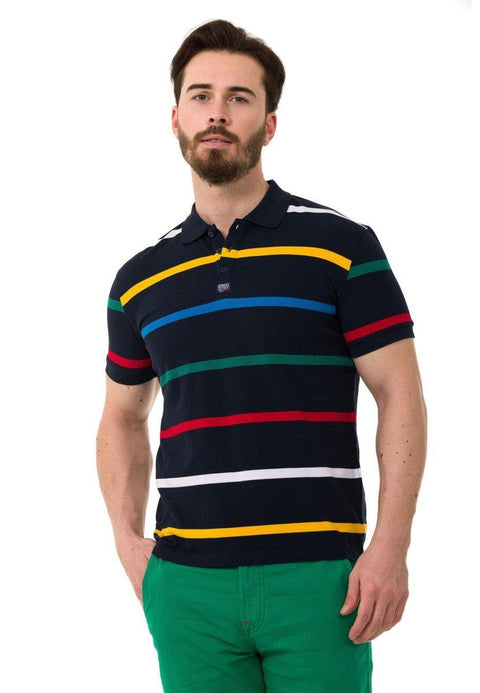 CT749 Multicolored Polo Neck T-Shirt