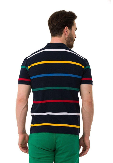 CT749 Multicolored Polo Neck T-Shirt