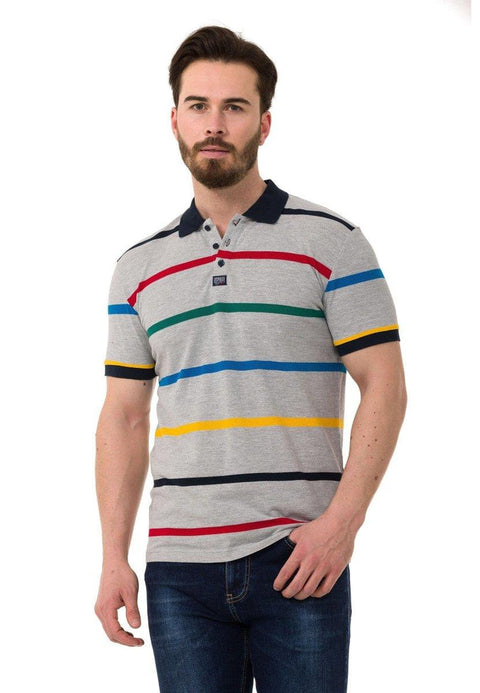 CT749 Multicolored Polo Neck T-Shirt
