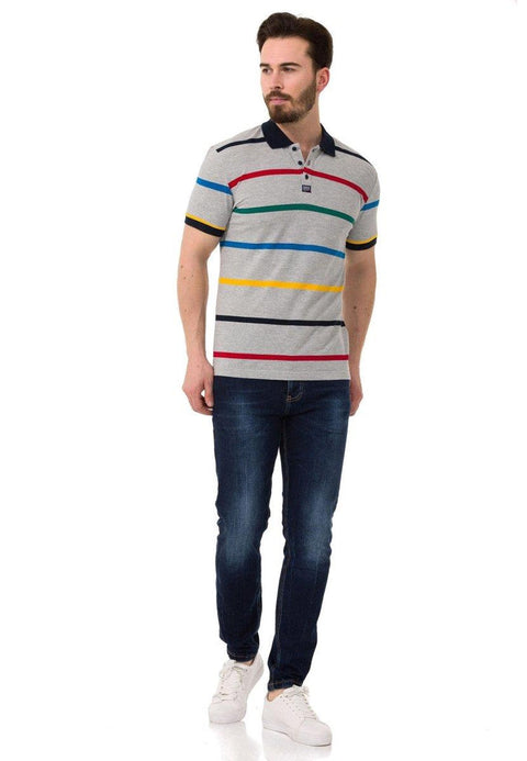 CT749 Multicolored Polo Neck T-Shirt