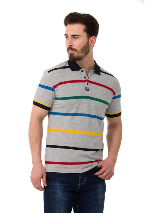 CT749 Multicolored Polo Neck T-Shirt