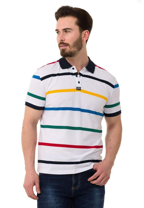 CT749 Multicolored Polo Neck T-Shirt