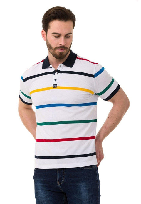 CT749 Multicolored Polo Neck T-Shirt