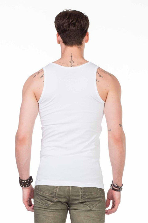 CU107 Wide Collar Men's Undershirt