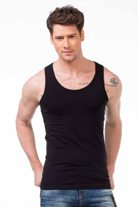 CU107 Wide Collar Men's Undershirt