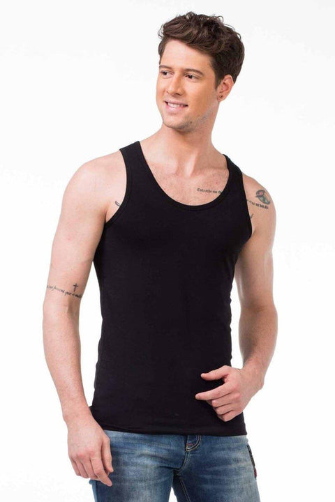 CU107 Wide Collar Men's Undershirt