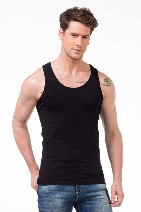 CU107 Wide Collar Men's Undershirt