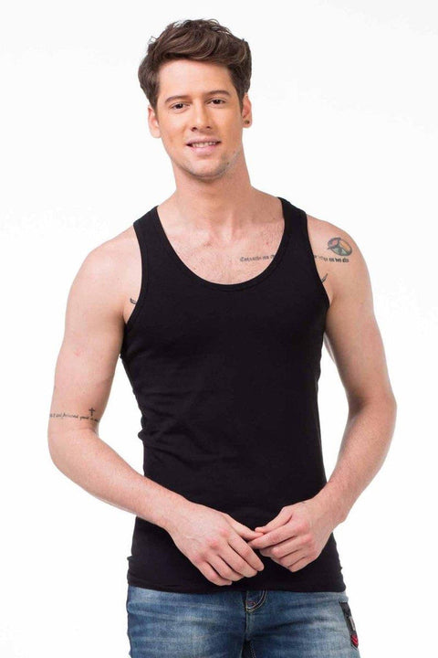 CU107 Wide Collar Men's Undershirt
