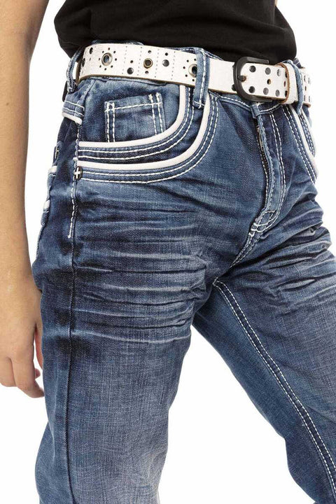 CDK102 Double Pocket Detailed Boy's Jeans
