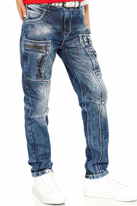 CDK107 Layered Look Boy's Trousers