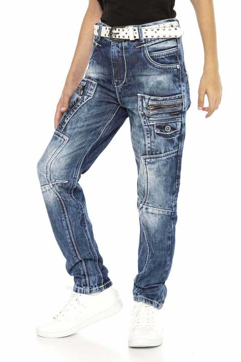 CDK107 Layered Look Boy's Trousers