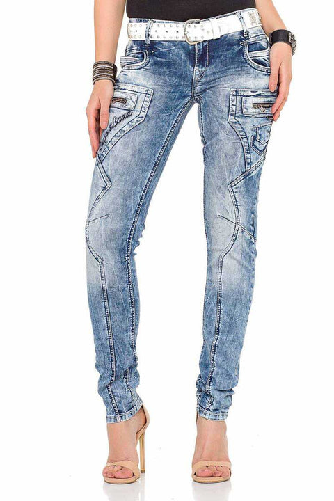 WD322 Slim Fit Women's Jean Trousers