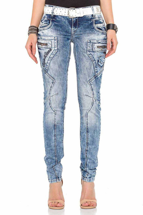 WD322 Slim Fit Women's Jean Trousers