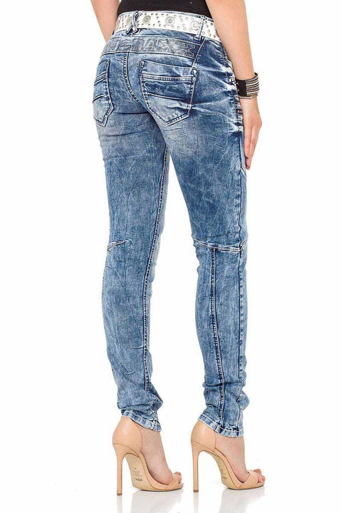 WD322 Slim Fit Women's Jean Trousers