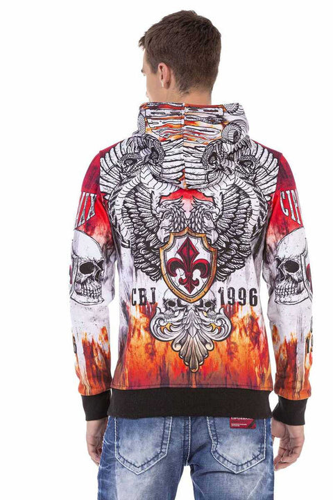 CL469 Printed Hooded Winter Sweatshirt