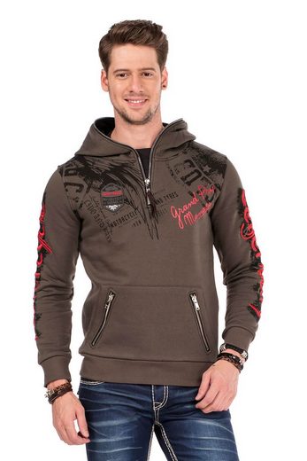 CL334 Cross Wing Printed Men's Hoodie