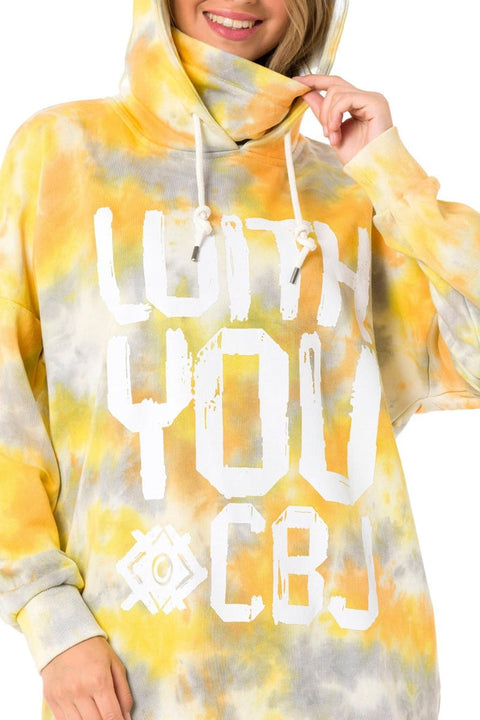 WL346 Yellow Oversize Women's Sweatshirt