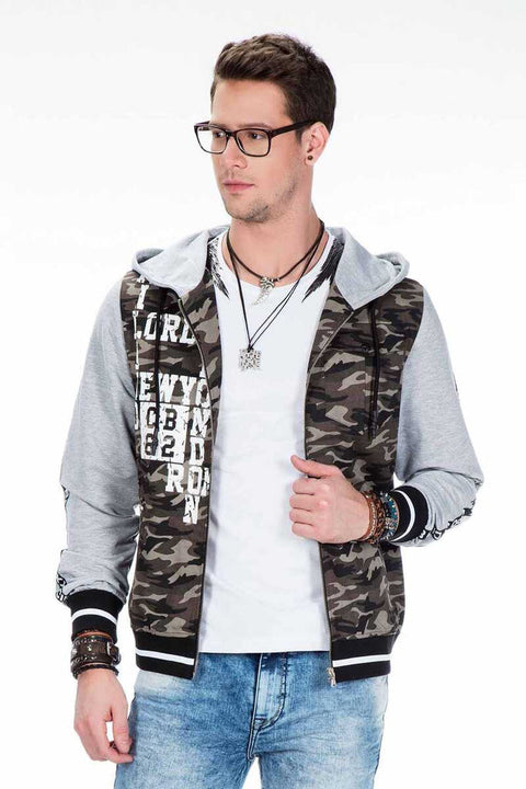 CJ215 Printed Camouflage Men's Sweatshirt