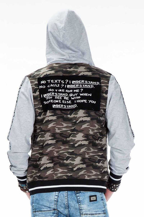 CJ215 Printed Camouflage Men's Sweatshirt
