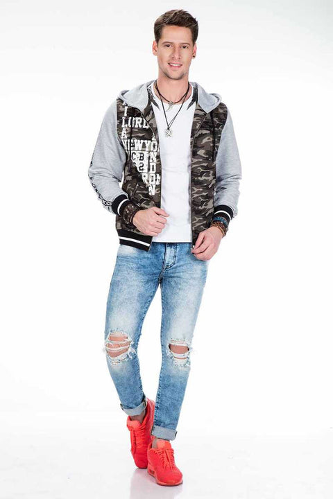 CJ215 Printed Camouflage Men's Sweatshirt