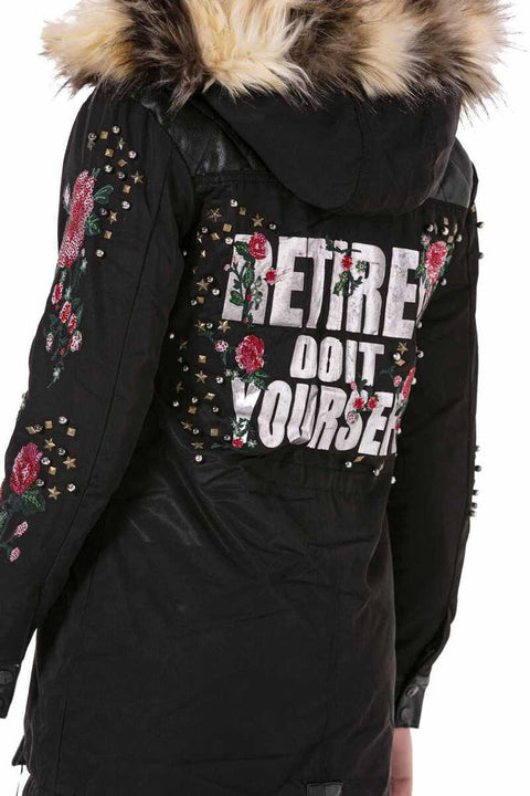 WJ136 Beaded Embroidered Women's Coat