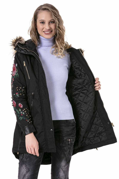 WJ136 Beaded Embroidered Women's Coat