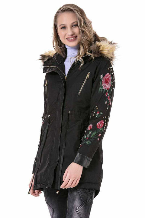 WJ136 Beaded Embroidered Women's Coat