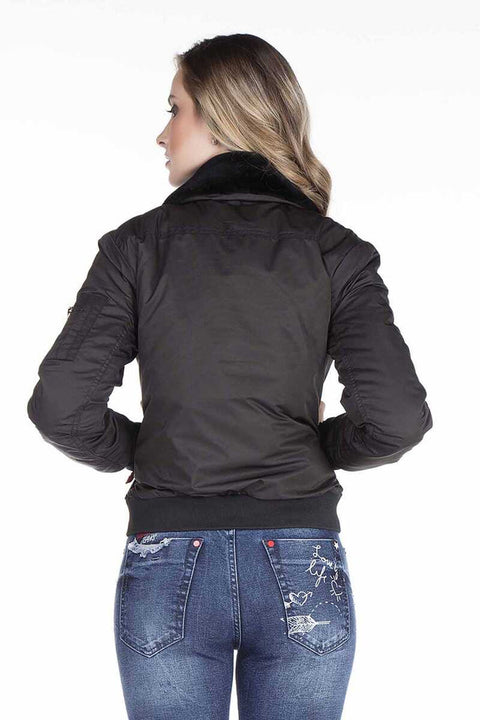 WJ141 Women's Removable Kurdish Collar Coat