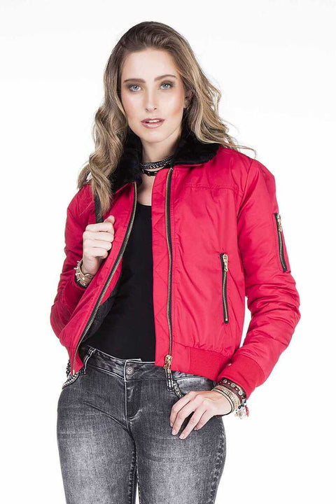 WJ141 Women's Removable Kurdish Collar Coat