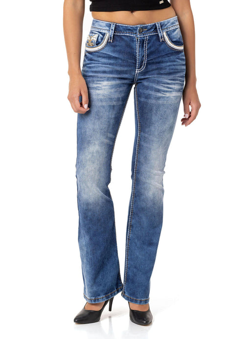 WD514 blue ladies jeans