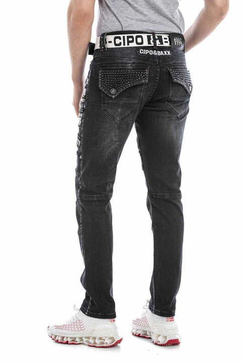 CD696 Street Style Men's Jean Trousers