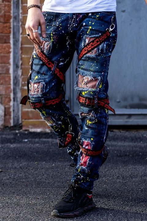 CD716 Street Style Men's Jean Trousers