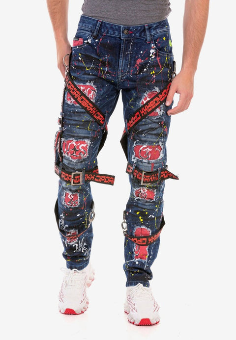CD716 Street Style Men's Jean Trousers