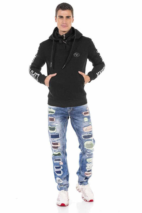 CD720 Neon Detailed Men's Jean Trousers
