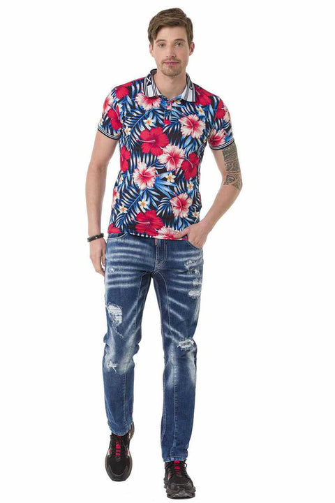 CD781 Ripped Patched Men's Jean Trousers