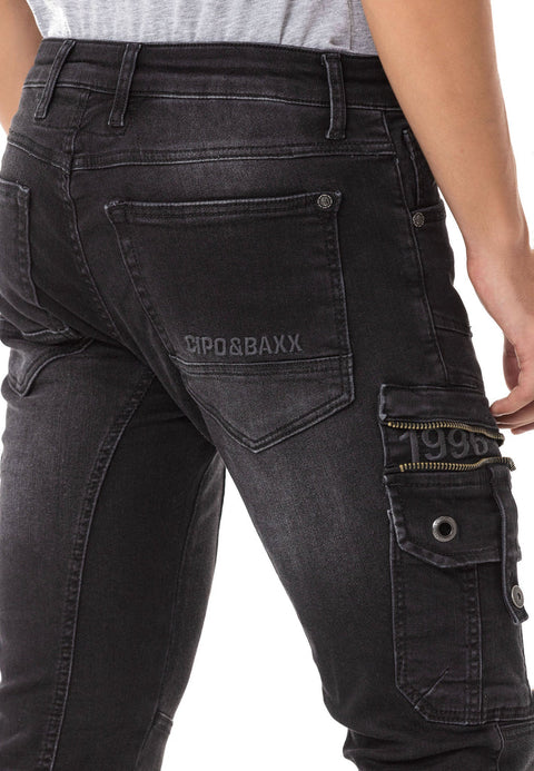 CD845 Comfortable Cut Men's Jean Trousers