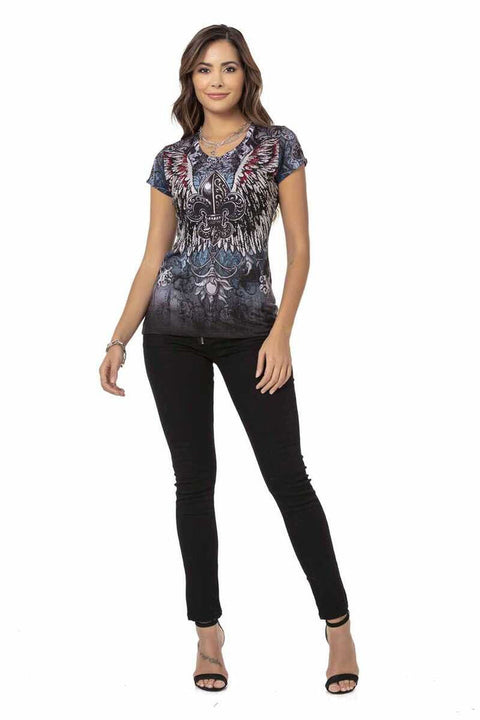 WD444 Women's Black Mom Jean Trousers