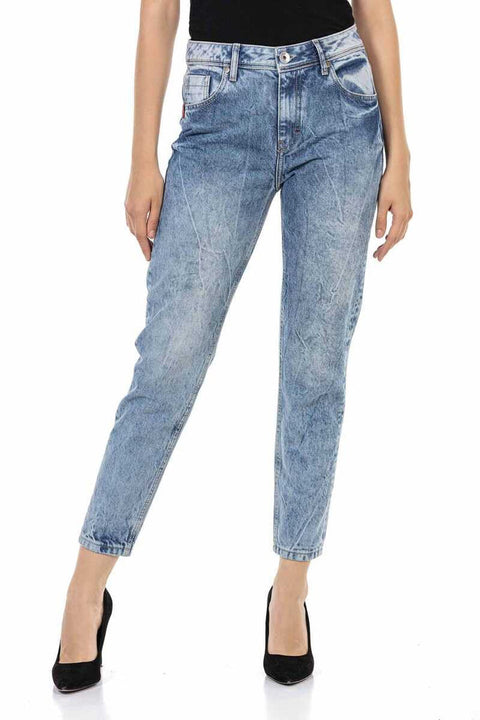 WD454 High Waist Women's Jean Trousers