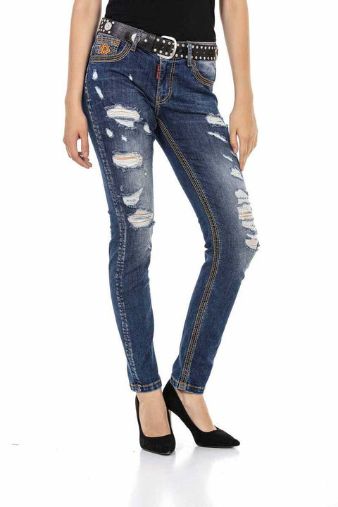 WD457 Slim Fit Women's Jean Trousers