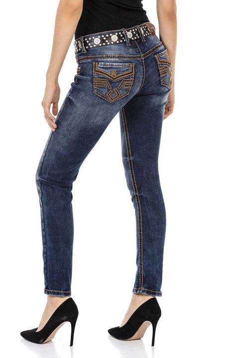 WD464 Slim Fit Women's Jean Trousers