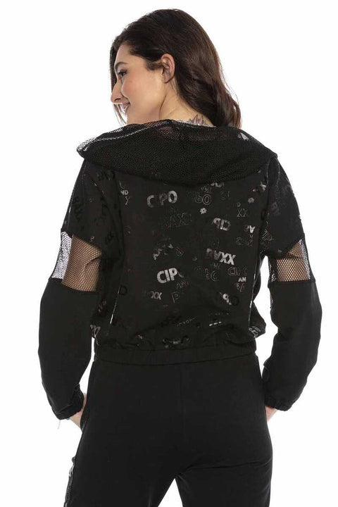 WLR138 Women's Black Tracksuit Set