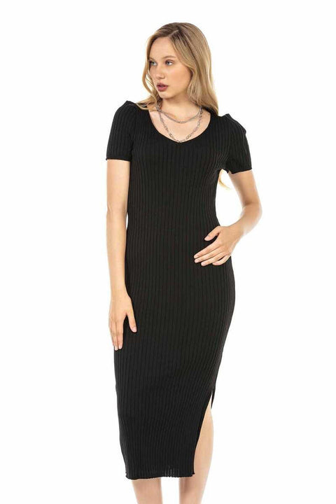 WP223 Women's Long Knitwear Dress