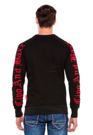 CL370 Embroidered Crew Neck Thick Men's Sweatshirt