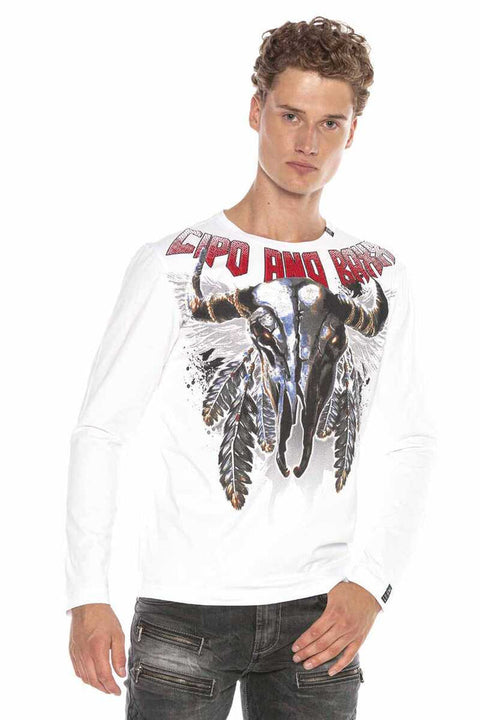 CL396 Mystical Skull Stone Men's Sweatshirt