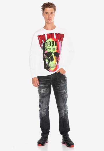 CL406 Colorful Skull Men's Sweatshirt