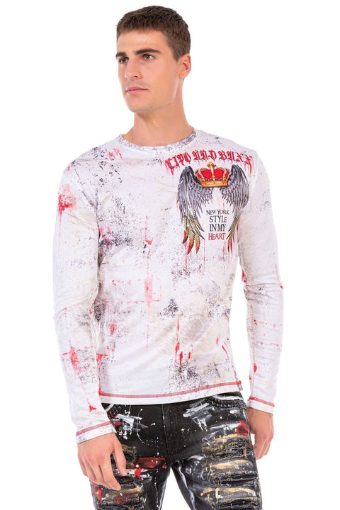 CL497 New York Printed Long Sleeve T-Shirt